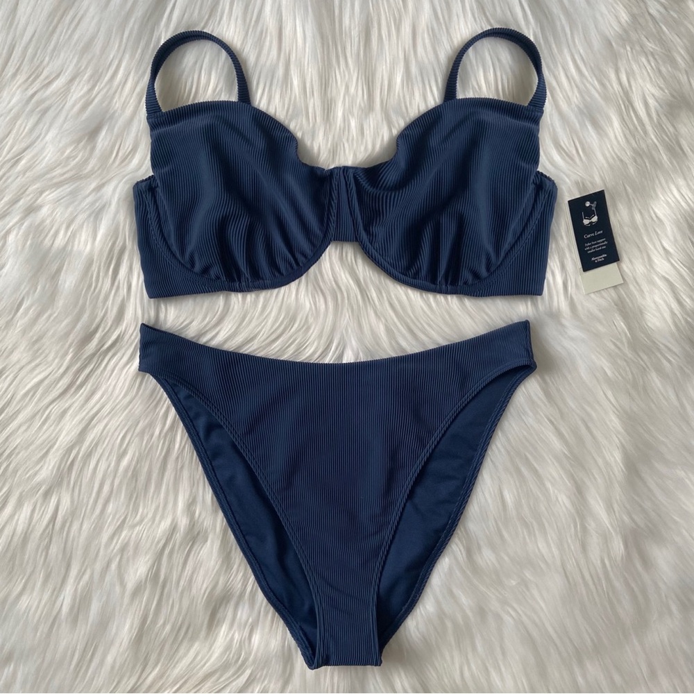 curve love mid-rise high-leg bikini